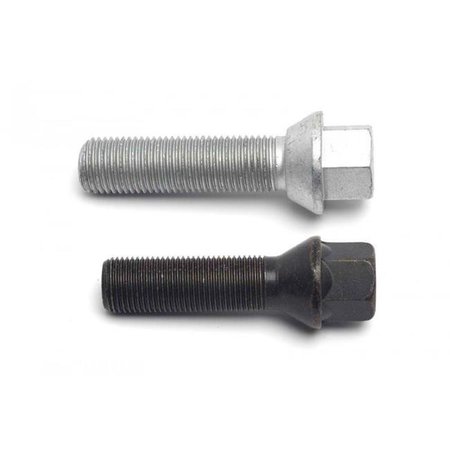 H&R H&R 1253001SW 30 mm & 12 x 1.5 Thread 17 mm Head 60 deg Tapered Black Wheel Bolt 1253001SW